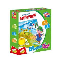 Развивающая игрушка Vladi Toys Вжик-вжик Липучки Времена года рус Фото