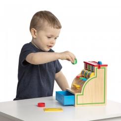 Развивающая игрушка Melissa&Doug Первый деревянный кассовый аппарат Фото 4