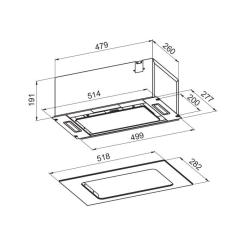 Вытяжка кухонная Pyramida CHGX 521 BL Фото 10