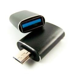 Переходник Dengos OTG USB 2.0 AF to Micro 5P black Фото 1