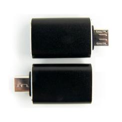 Переходник Dengos OTG USB 2.0 AF to Micro 5P black Фото 2