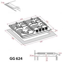 Варочная поверхность Weilor GG 624 BL Фото 11