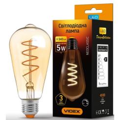 Лампочка Videx Filament ST64FASD 5W E27 2200K 220V Фото 1
