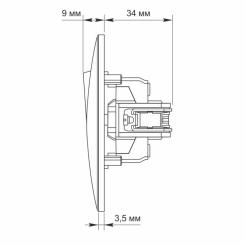 Выключатель Videx BINERA 3кл черный графит Фото 5