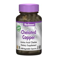 Минералы Bluebonnet Nutrition Хелатная Медь, Albion, 90 гелевых капсул Фото