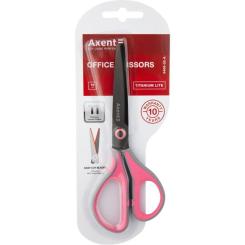 Ножницы Axent Titanium Lite 19 см Серо-розовые Фото 1