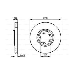 Тормозной диск Bosch 0 986 478 299 Фото 4