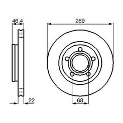 Тормозной диск Bosch 0 986 478 574 Фото 2