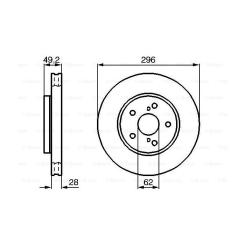 Тормозной диск Bosch 0 986 478 968 Фото 4