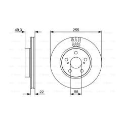 Тормозной диск Bosch 0 986 479 564 Фото 4