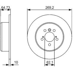 Тормозной диск Bosch 0 986 479 R00 Фото 2