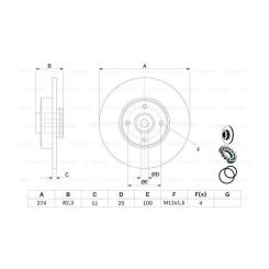 Тормозной диск Bosch 0 986 479 270 Фото 4