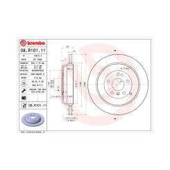 Тормозной диск Brembo 08.R101.11 Фото