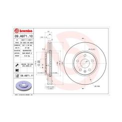 Тормозной диск Brembo 09.A971.11 Фото