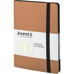 Блокнот Axent Partner Soft, 125х195, 96л, клет, золотой Фото 1