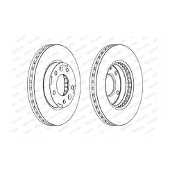 Тормозной диск FERODO DDF1629 Фото