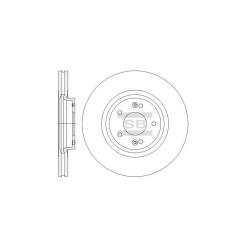 Тормозной диск HI-Q SD1075 Фото