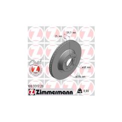 Тормозной диск ZIMMERMANN 100.3317.20 Фото