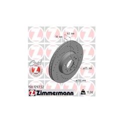 Тормозной диск ZIMMERMANN 150.1297.52 Фото