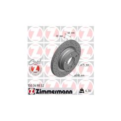 Тормозной диск ZIMMERMANN 150.3498.52 Фото