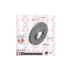 Тормозной диск ZIMMERMANN 250.1379.20 Фото
