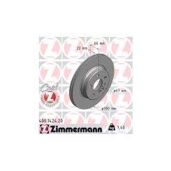 Тормозной диск ZIMMERMANN 400.1424.20 Фото
