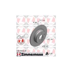 Тормозной диск ZIMMERMANN 400.3656.20 Фото