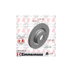 Тормозной диск ZIMMERMANN 450.5205.20 Фото