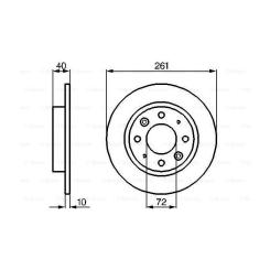 Тормозной диск Bosch 0 986 479 018 Фото