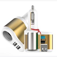 Зарядное устройство XoKo CC-303 2 USB 2.1A Gold / White Фото 1