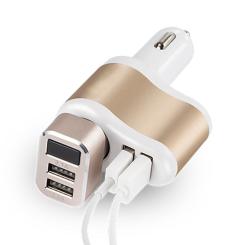 Зарядное устройство XoKo CC-303 2 USB 2.1A Gold / White Фото 3