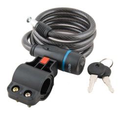 Замок велосипедный Grey's спиральный 10х1200 мм Фото 1