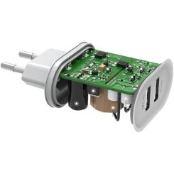 Зарядное устройство Ugreen CD104 2xUSB 3.4A Charger (White) Фото 1