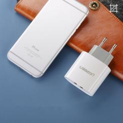 Зарядное устройство Ugreen CD104 2xUSB 3.4A Charger (White) Фото 6