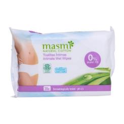 Салфетки для интимной гигиены Masmi Organic 20 шт. Фото