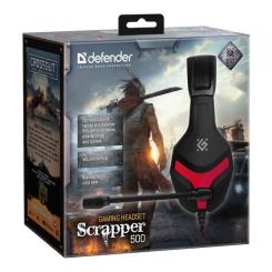 Наушники Defender Scrapper 500 Black-Red Фото 8