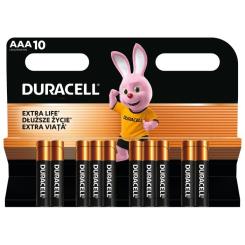 Батарейка Duracell AAA лужні 10 шт. в упаковці Фото 1