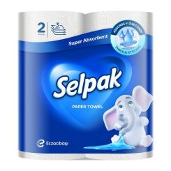 Бумажные полотенца Selpak 3 шари 80 відривів 2 рулони Фото