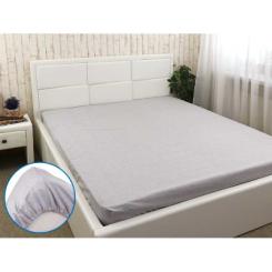 Простынь Руно бязь на резинке Grey 120х200 см Фото