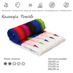Одеяло Руно силиконовое Pencils облегченное 140х205 см Фото 2