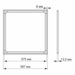 Светильник Videx LED панель ART 40W 4100K Фото 1