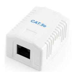 Компьютерная розетка Cablexpert RJ45x1 UTP, cat.5e Фото