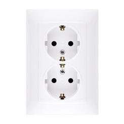 Розетка Simon SCHUKO, белая Фото