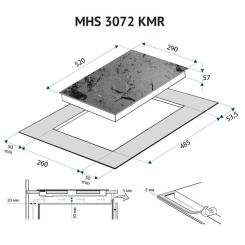 Варочная поверхность Minola MHS 3072 KMR Фото 8