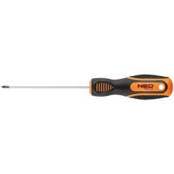 Отвертка Neo Tools крестовая, PZ0 x 100 мм, CrV Фото