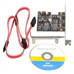 Плата расширения Frime ASM1061 2xSATA3 2xPCIe Фото 3