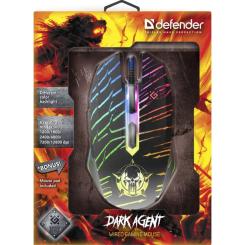 Мышка Defender Dark Agent GM-590L USB Black Фото 5