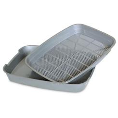 Туалет для кошек Природа с сеткой N1 (цвета в ассортименте) Фото