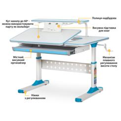 Парта ErgoKids TH-320 Blue Фото 1