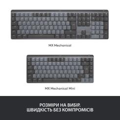 Клавиатура Logitech MX Mechanical Mini Minimalist UA Graphite Фото 10